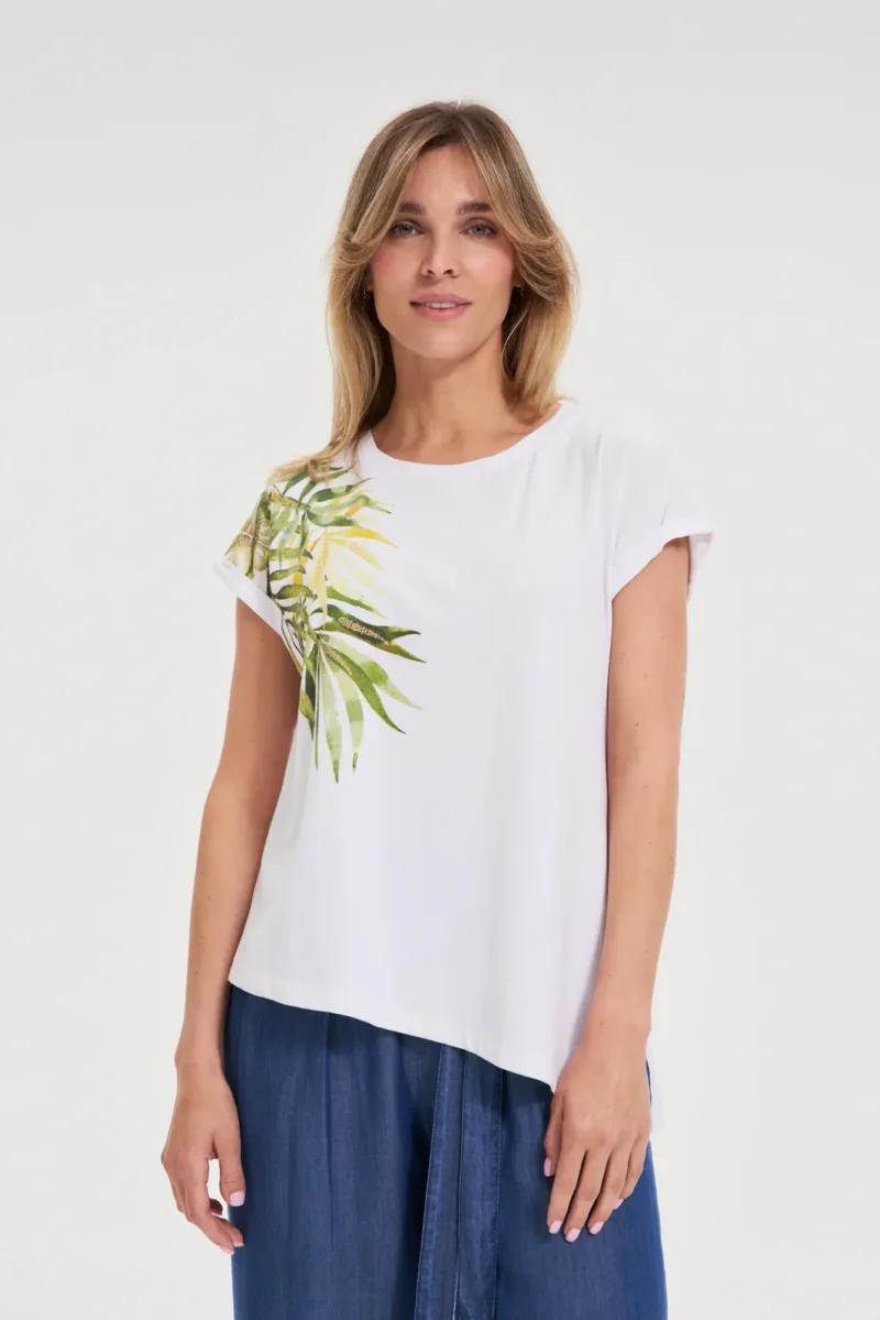 WOMEN'S TSHIRT L-TS-4657 WHITE