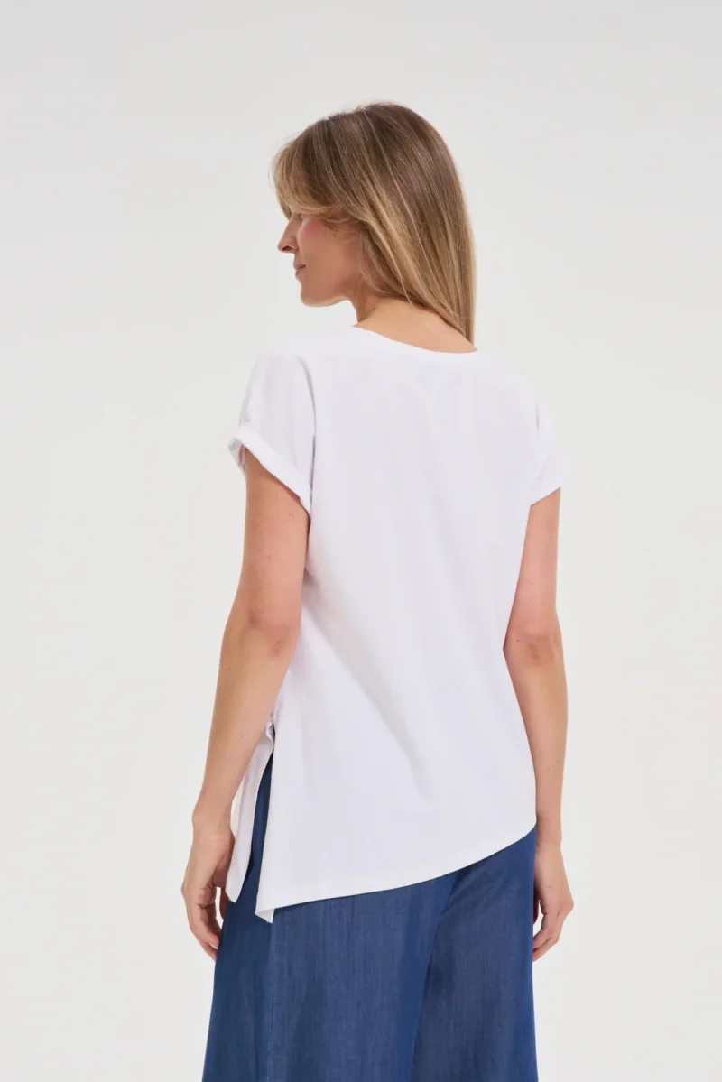 WOMEN'S TSHIRT L-TS-4657 WHITE - Imagen 3