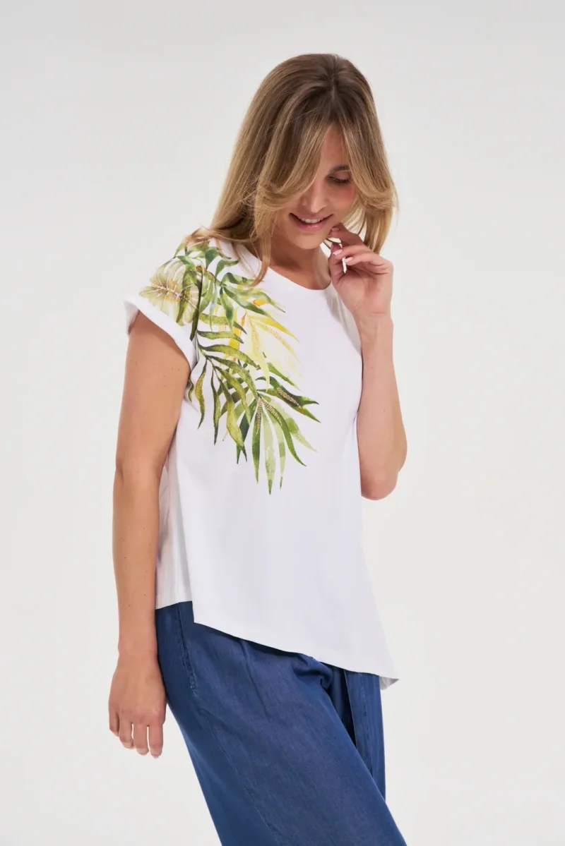 WOMEN'S TSHIRT L-TS-4657 WHITE - Imagen 5