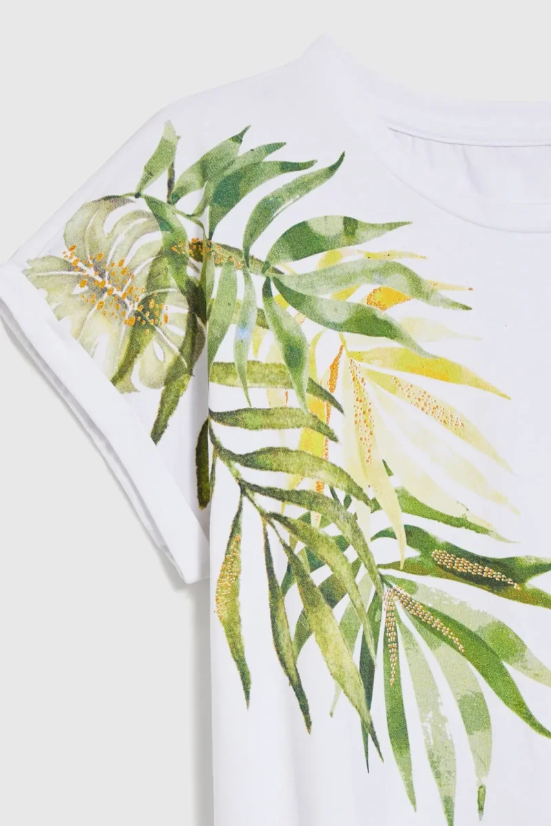 WOMEN'S TSHIRT L-TS-4657 WHITE - Imagen 7