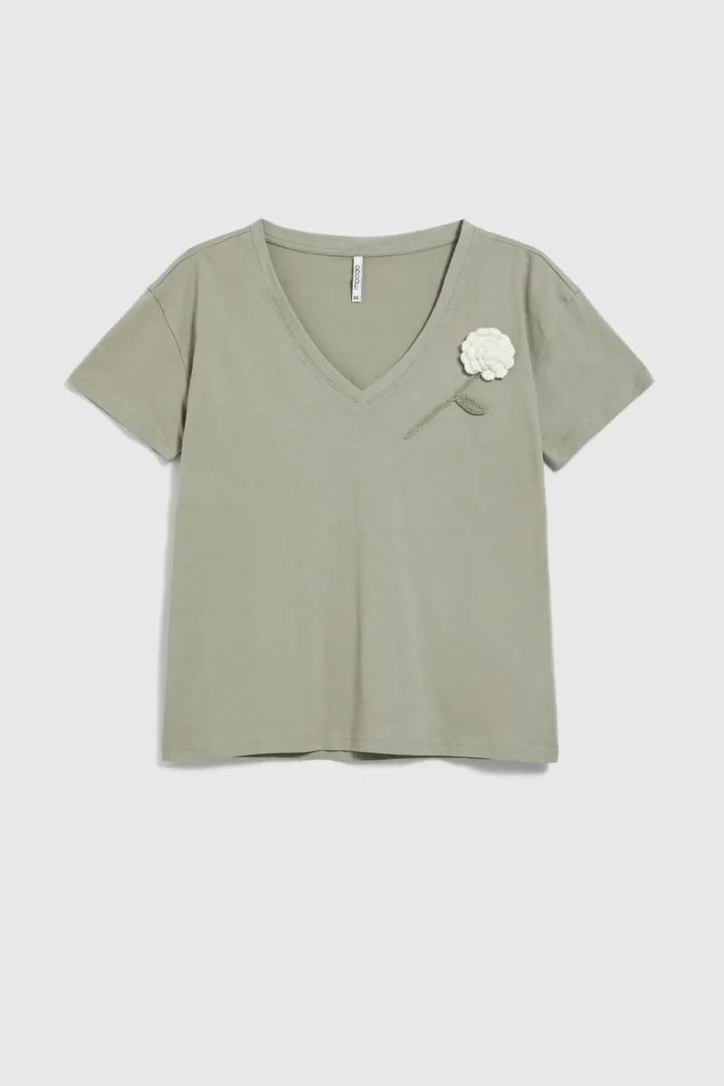 WOMEN'S TSHIRT L-TS-4660 OLIVE - Imagen 5