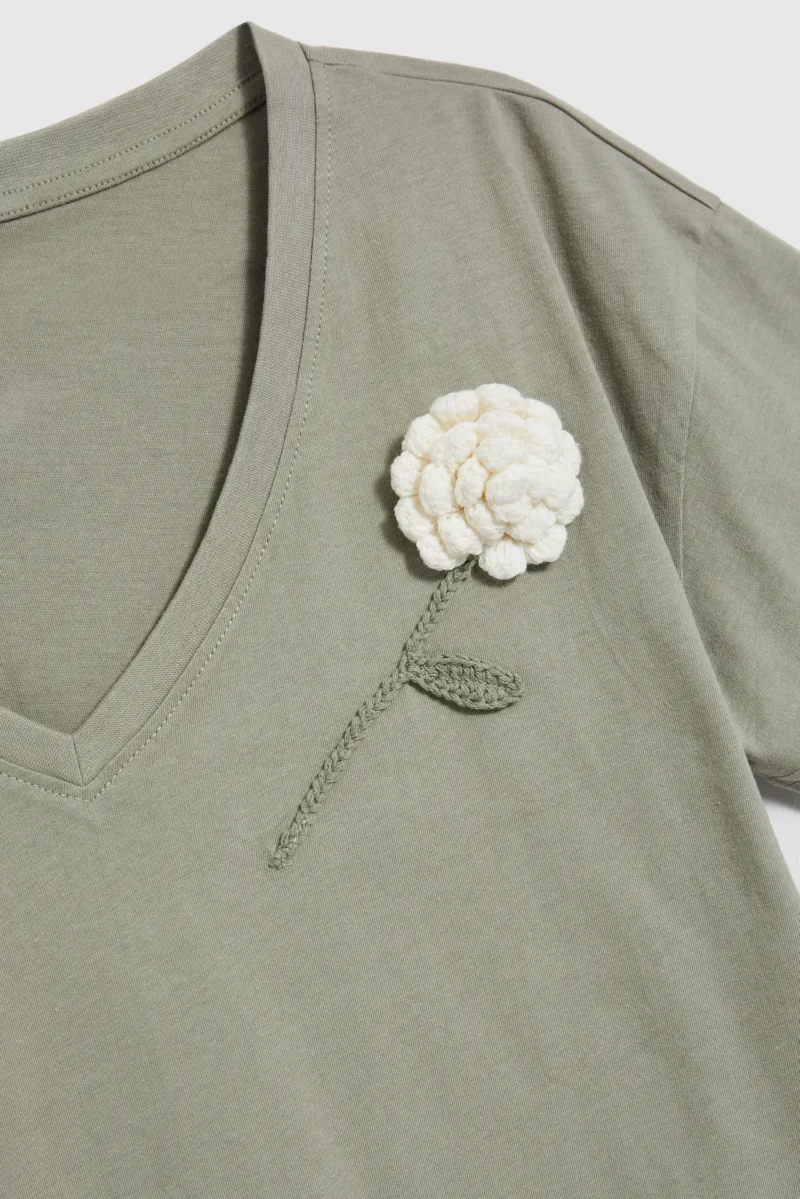 WOMEN'S TSHIRT L-TS-4660 OLIVE - Imagen 6
