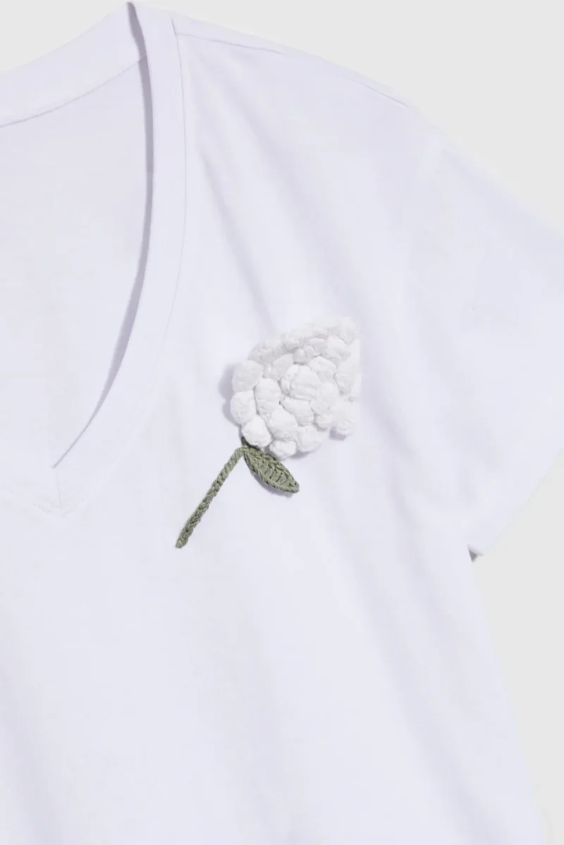 WOMEN'S TSHIRT L-TS-4660 WHITE - Imagen 7