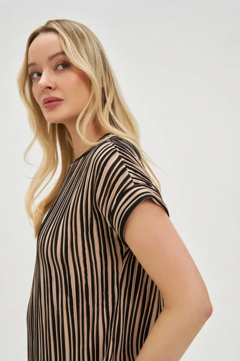 WOMEN'S TSHIRT L-TS-4665 L.BEIGE - Imagen 3