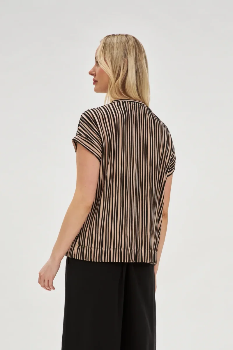WOMEN'S TSHIRT L-TS-4665 L.BEIGE - Imagen 4
