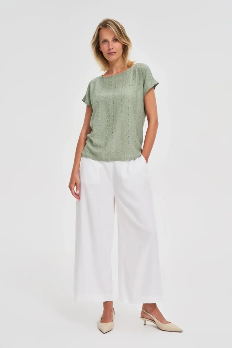 WOMEN'S TSHIRT L-TS-4666 OLIVE - Imagen 3
