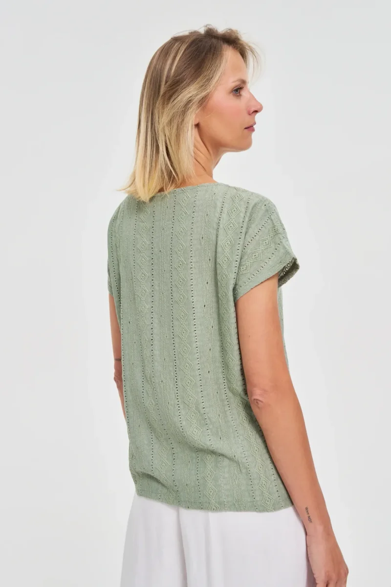 WOMEN'S TSHIRT L-TS-4666 OLIVE - Imagen 5
