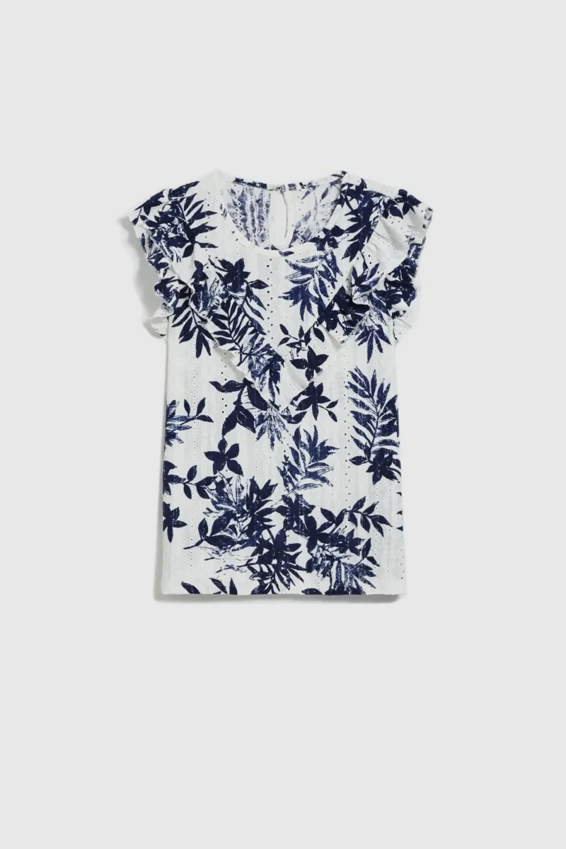 WOMEN'S TSHIRT L-TS-4667 OFF WHITE - Imagen 5