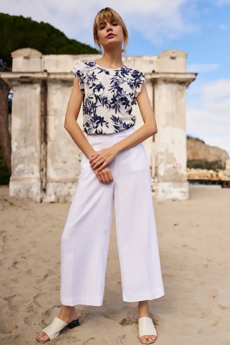 WOMEN'S TSHIRT L-TS-4667 OFF WHITE - Imagen 3
