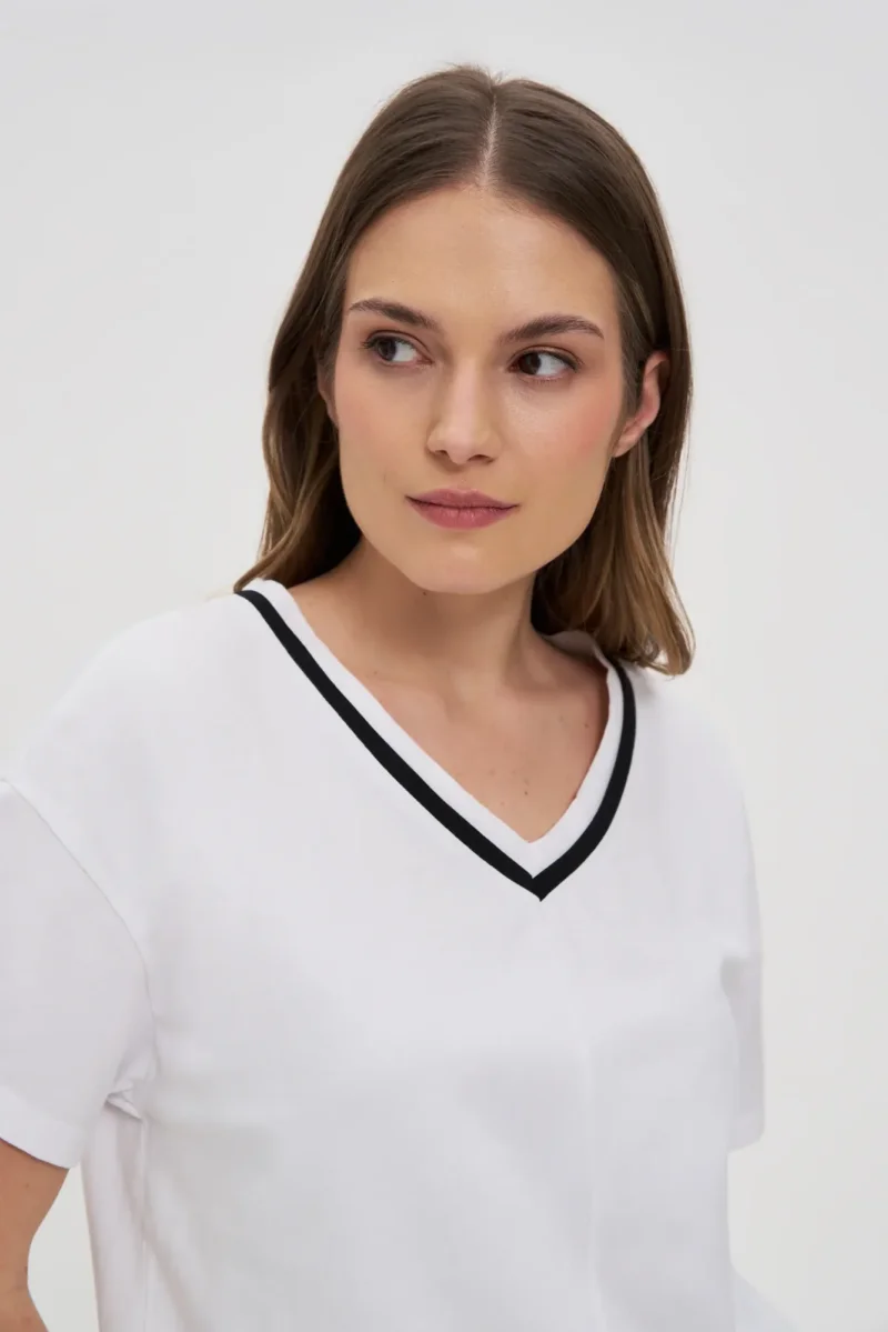 WOMEN'S TSHIRT L-TS-4753 WHITE - Imagen 3