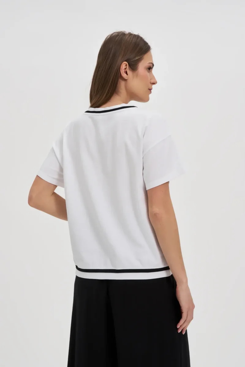 WOMEN'S TSHIRT L-TS-4753 WHITE - Imagen 4
