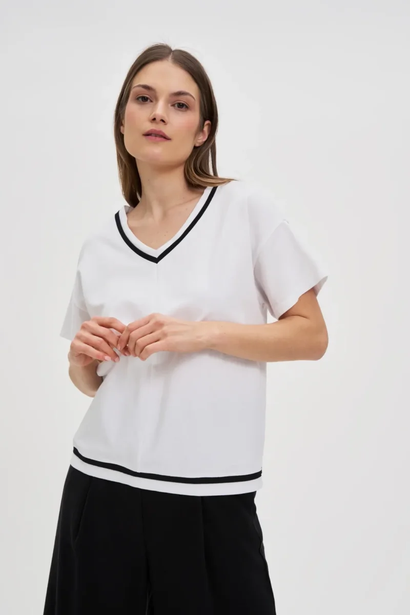 WOMEN'S TSHIRT L-TS-4753 WHITE - Imagen 5