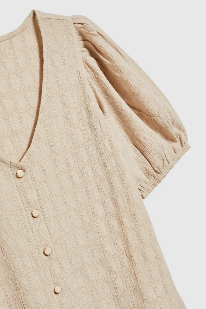 WOMEN'S TSHIRT L-TS-4670 L.BEIGE - Imagen 6