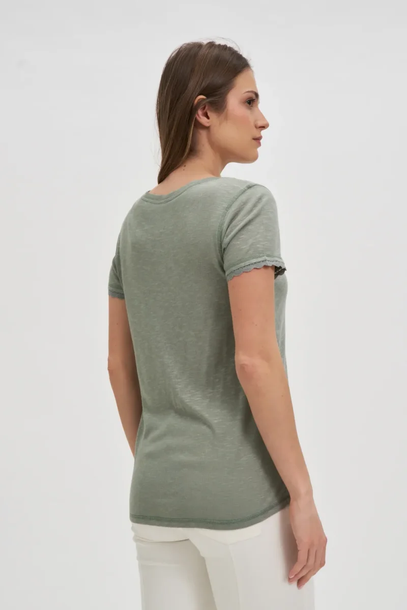 WOMEN'S TSHIRT L-TS-4672 OLIVE - Imagen 3