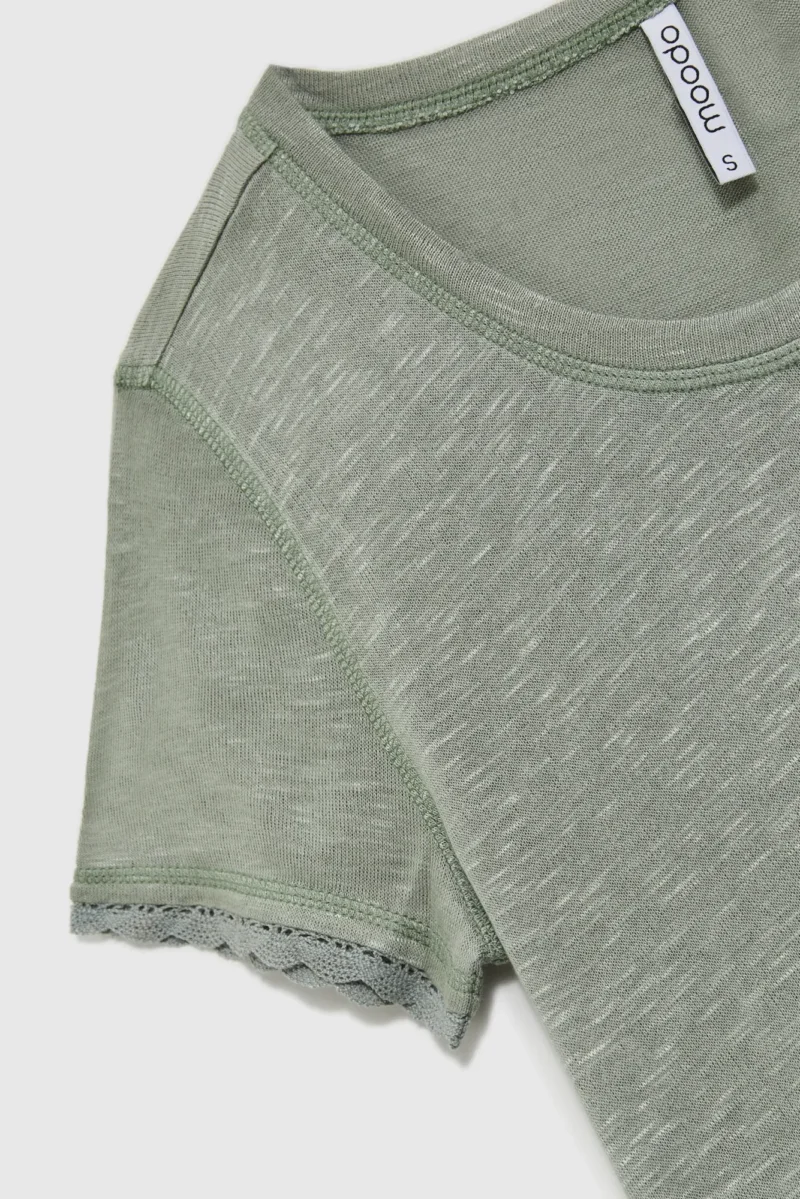 WOMEN'S TSHIRT L-TS-4672 OLIVE - Imagen 5