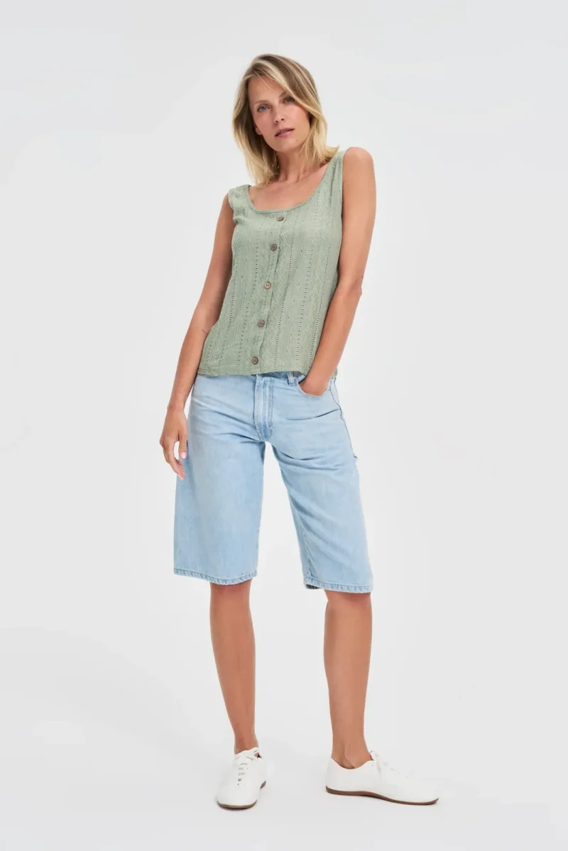 WOMEN'S TOP L-TS-4675 OLIVE - Imagen 2
