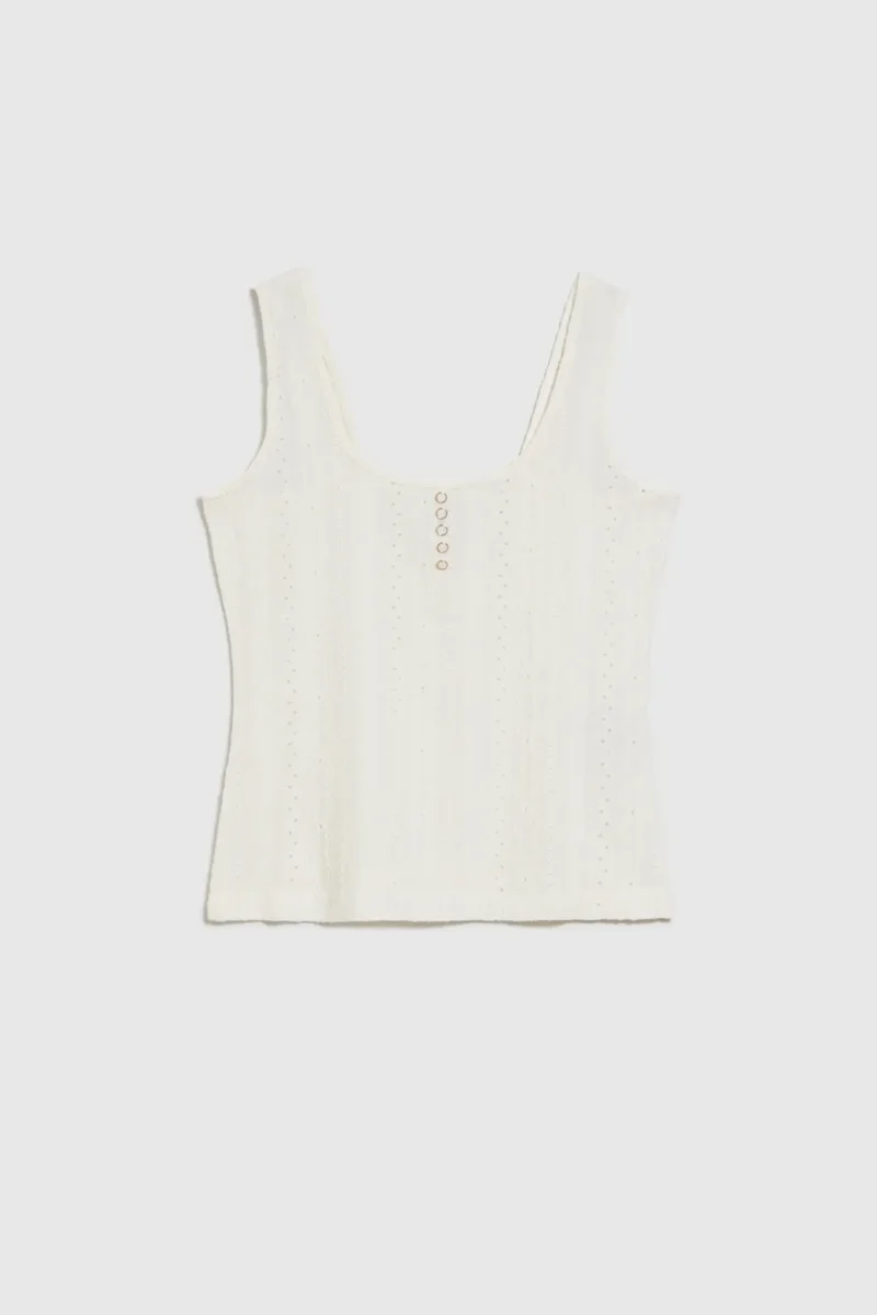 WOMEN'S TOP L-TS-4676 OFF WHITE - Imagen 5