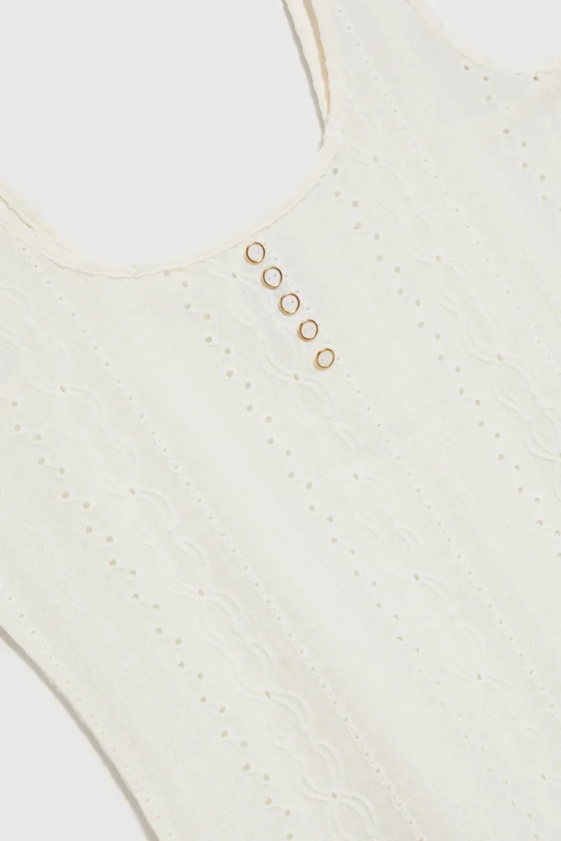 WOMEN'S TOP L-TS-4676 OFF WHITE - Imagen 6