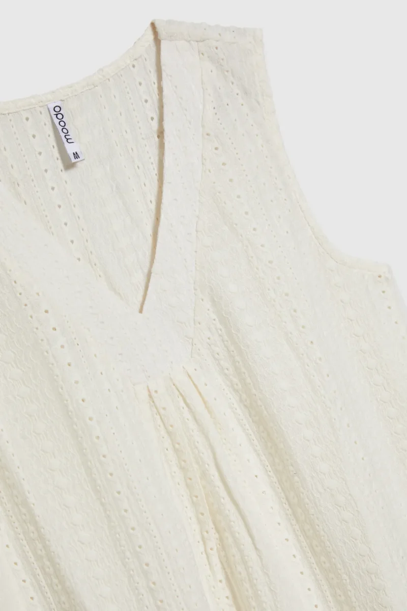WOMEN'S TOP L-TS-4677 OFF WHITE - Imagen 7