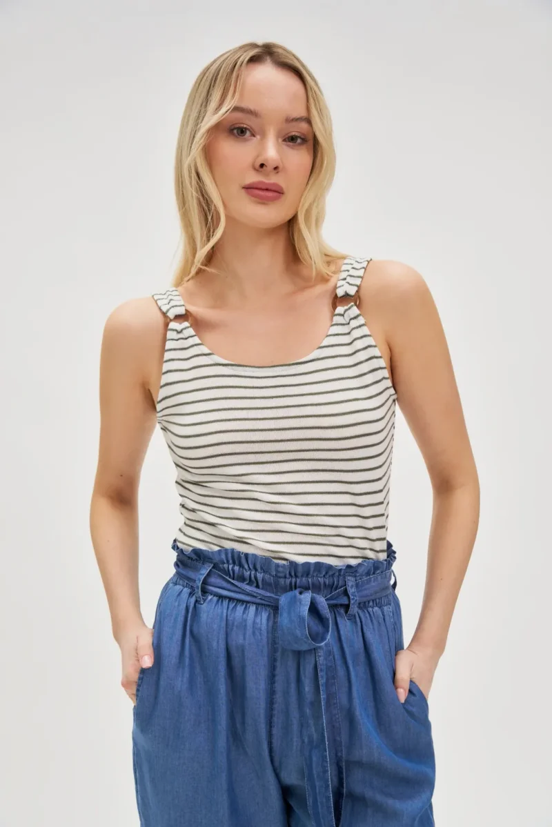WOMEN'S TOP L-TS-4678 OLIVE