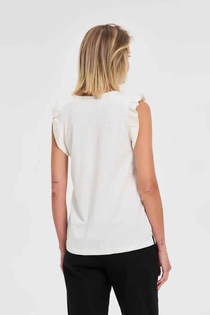 WOMEN'S TOP L-TS-4682 OFF WHITE - Imagen 4