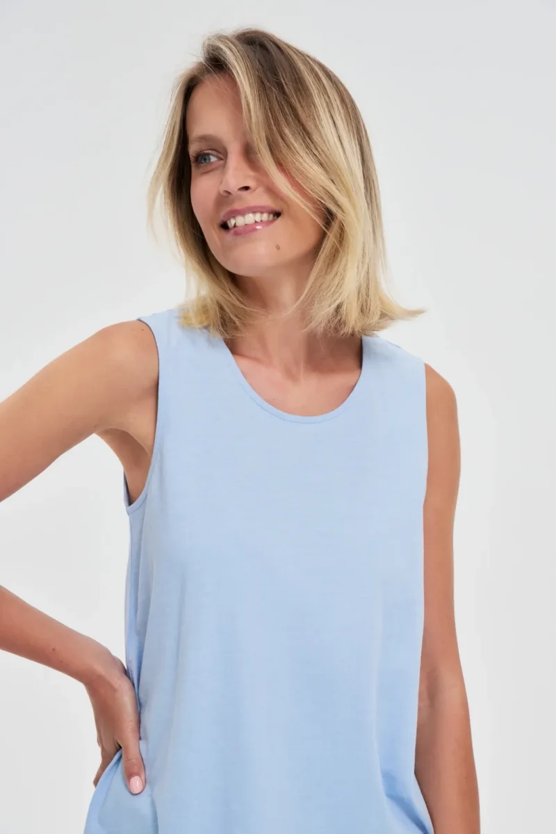 WOMEN'S TOP L-TS-4684 L.BLUE - Imagen 3