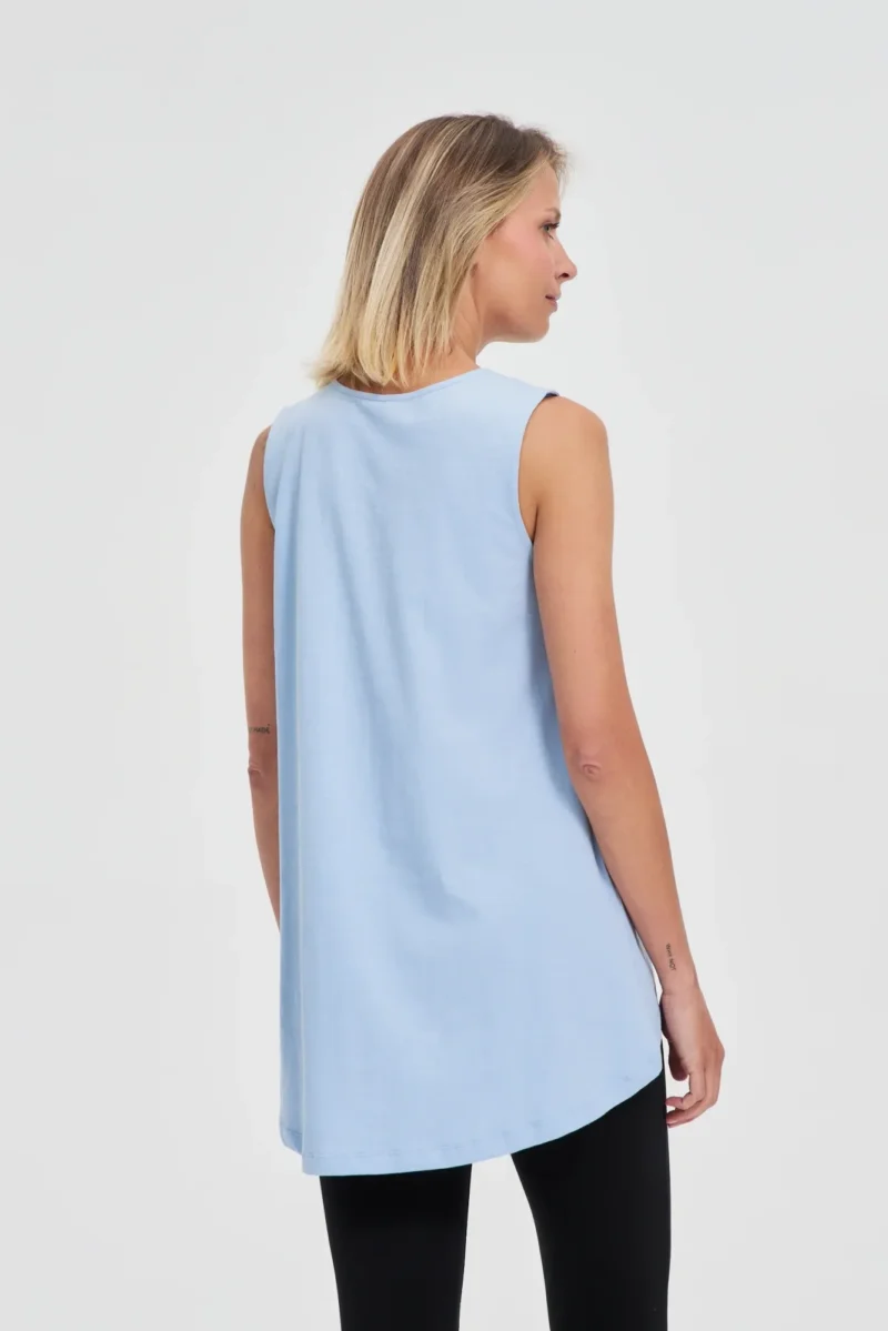 WOMEN'S TOP L-TS-4684 L.BLUE - Imagen 4