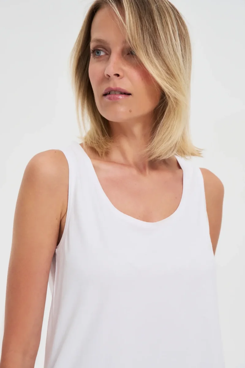 WOMEN'S TOP L-TS-4689 WHITE - Imagen 2