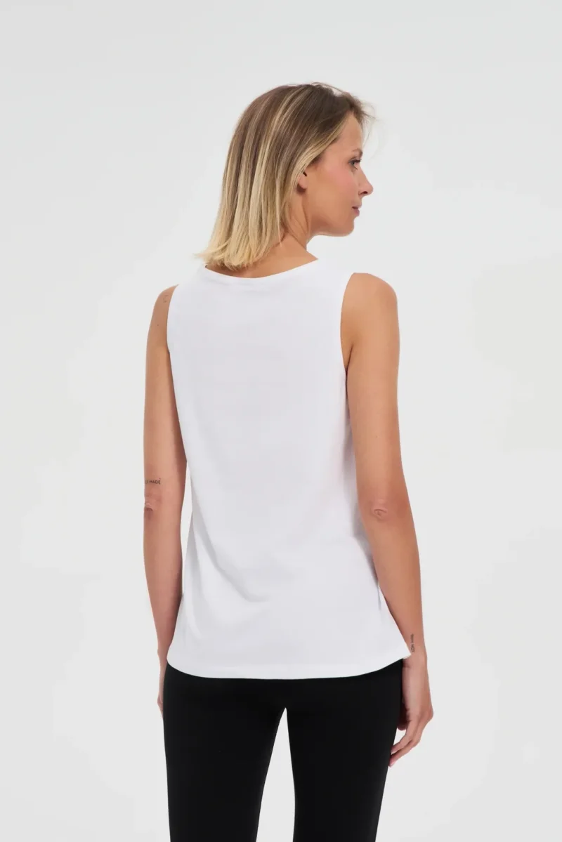 WOMEN'S TOP L-TS-4689 WHITE - Imagen 4