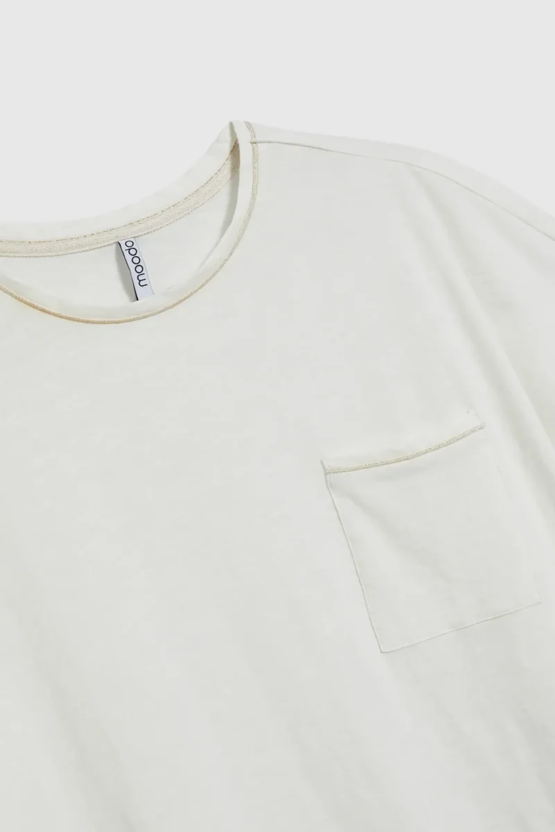 WOMEN'S TSHIRT L-TS-4693 OFF WHITE - Imagen 6