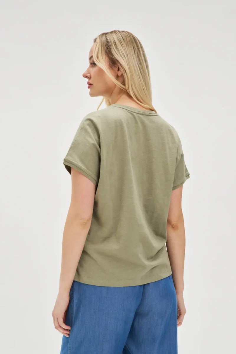 WOMEN'S TSHIRT L-TS-4693 OLIVE - Imagen 3