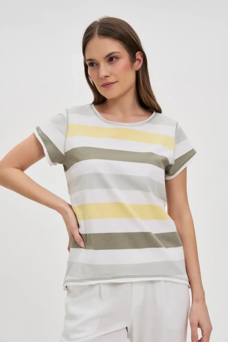 WOMEN'S TSHIRT L-TS-4698 MULTICOLOUR