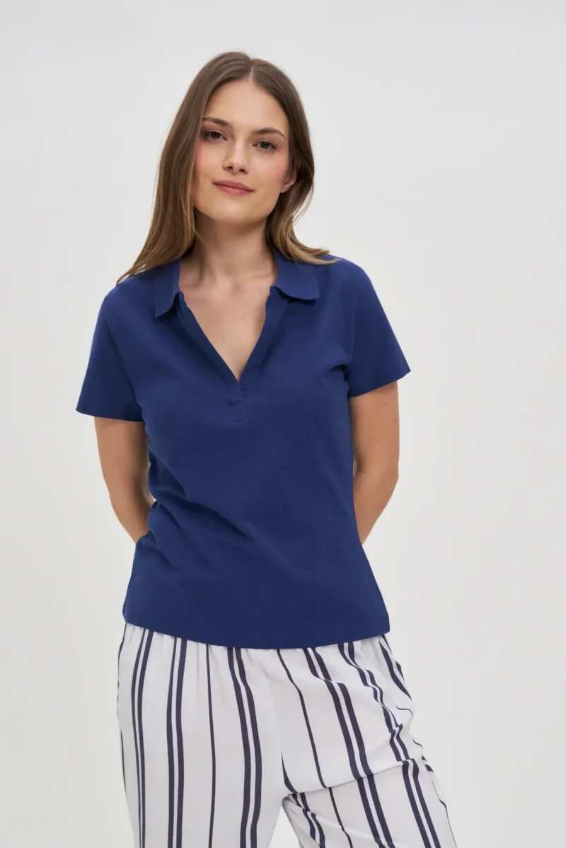 WOMEN'S TSHIRT L-TS-4701 D.BLUE