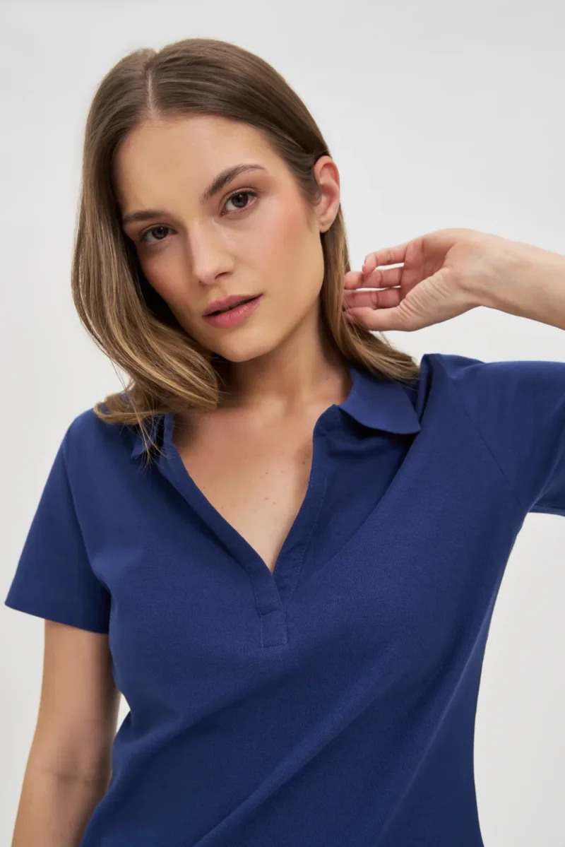 WOMEN'S TSHIRT L-TS-4701 D.BLUE - Imagen 3