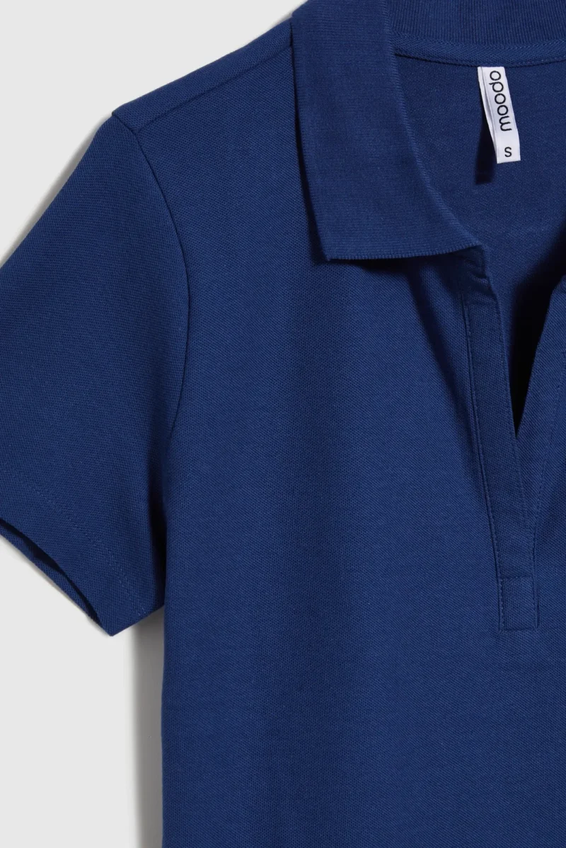 WOMEN'S TSHIRT L-TS-4701 D.BLUE - Imagen 5