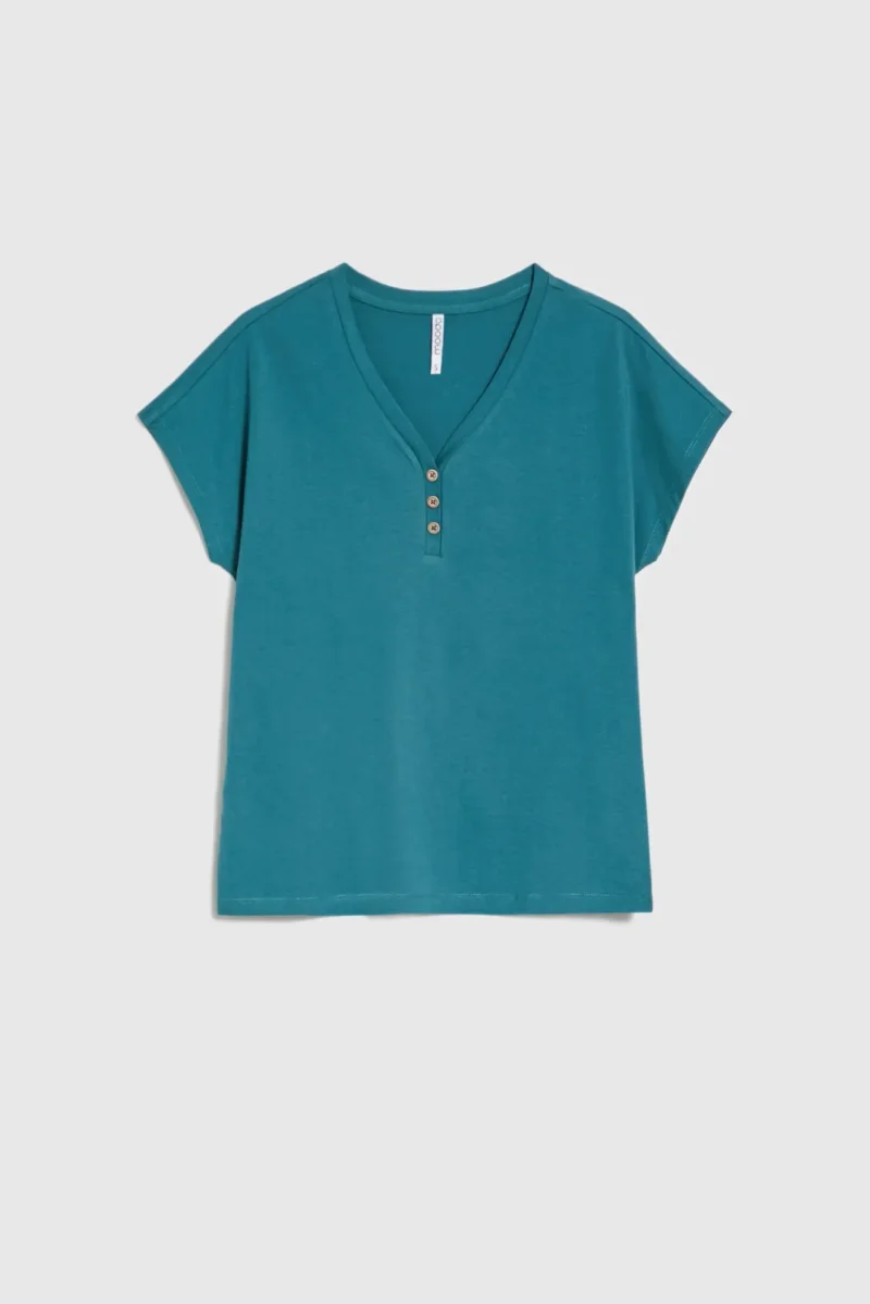 WOMEN'S TSHIRT L-TS-4702 D.GREEN - Imagen 4