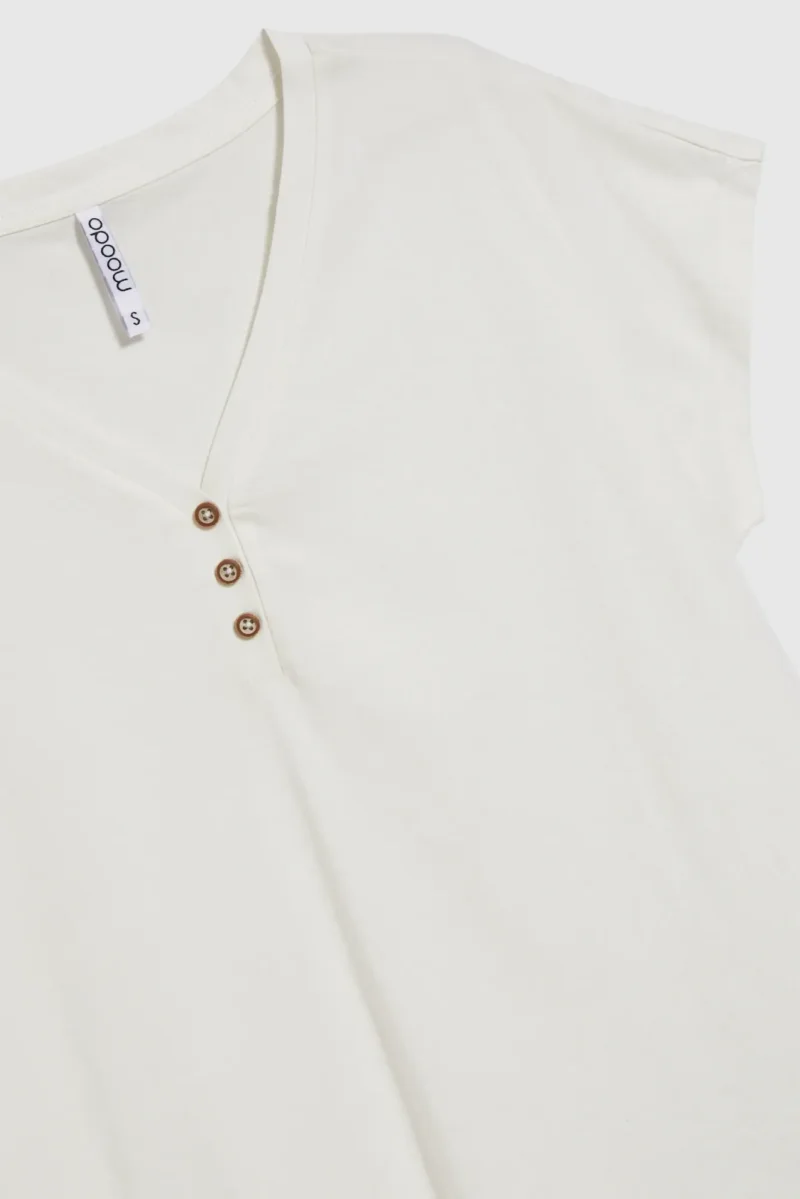WOMEN'S TSHIRT L-TS-4702 OFF WHITE - Imagen 6