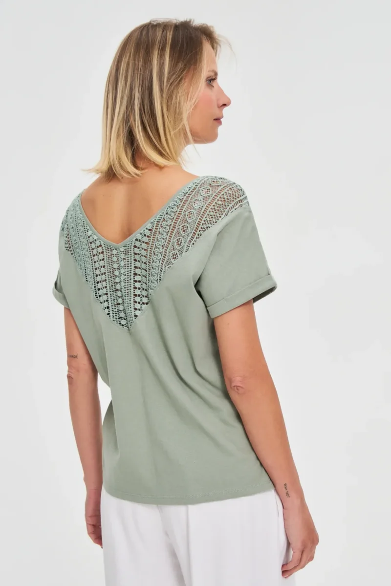 WOMEN'S TSHIRT L-TS-4703 OLIVE - Imagen 4