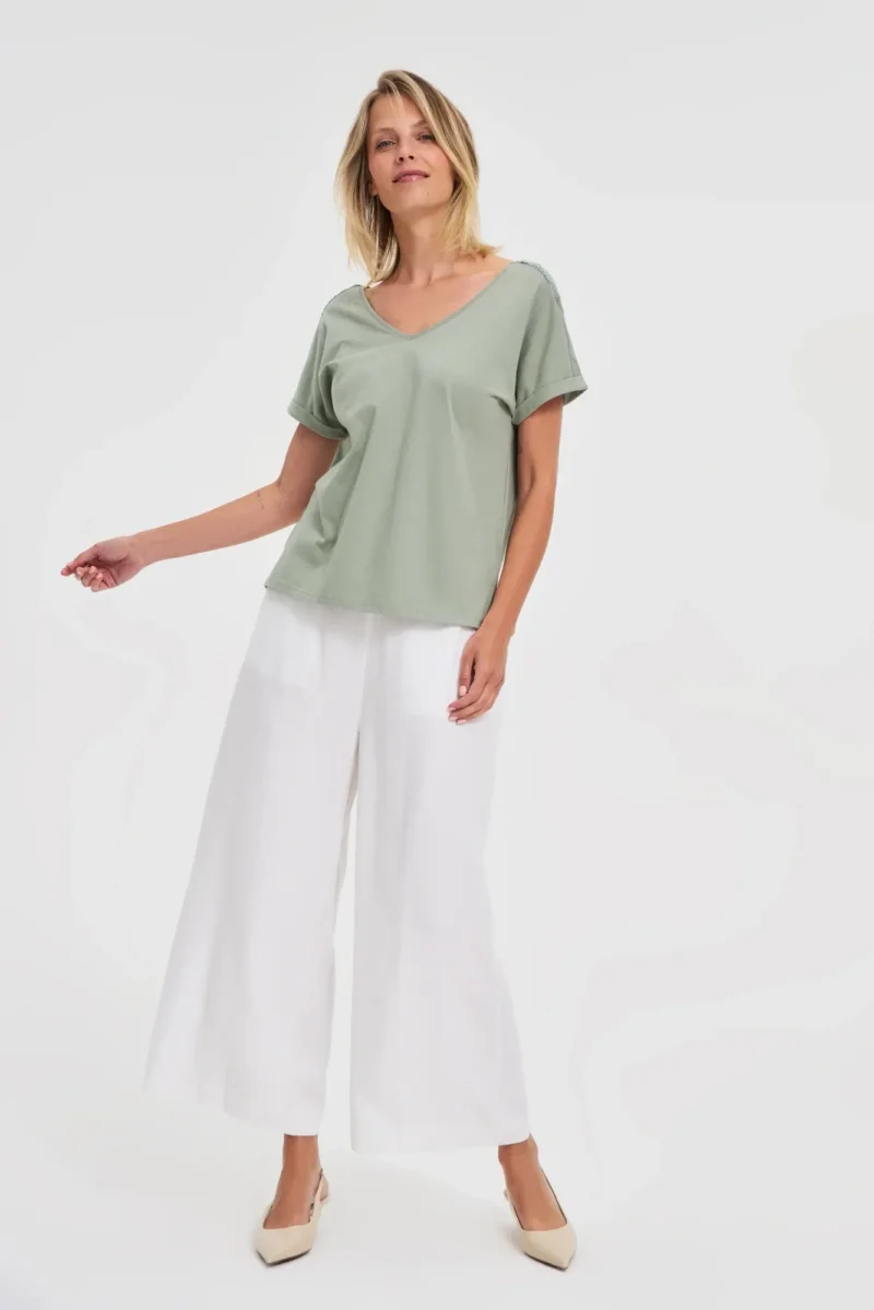 WOMEN'S TSHIRT L-TS-4703 OLIVE - Imagen 5
