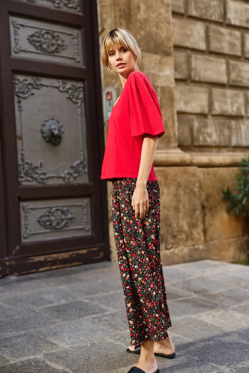 WOMEN'S TSHIRT L-TS-4705 RED - Imagen 2