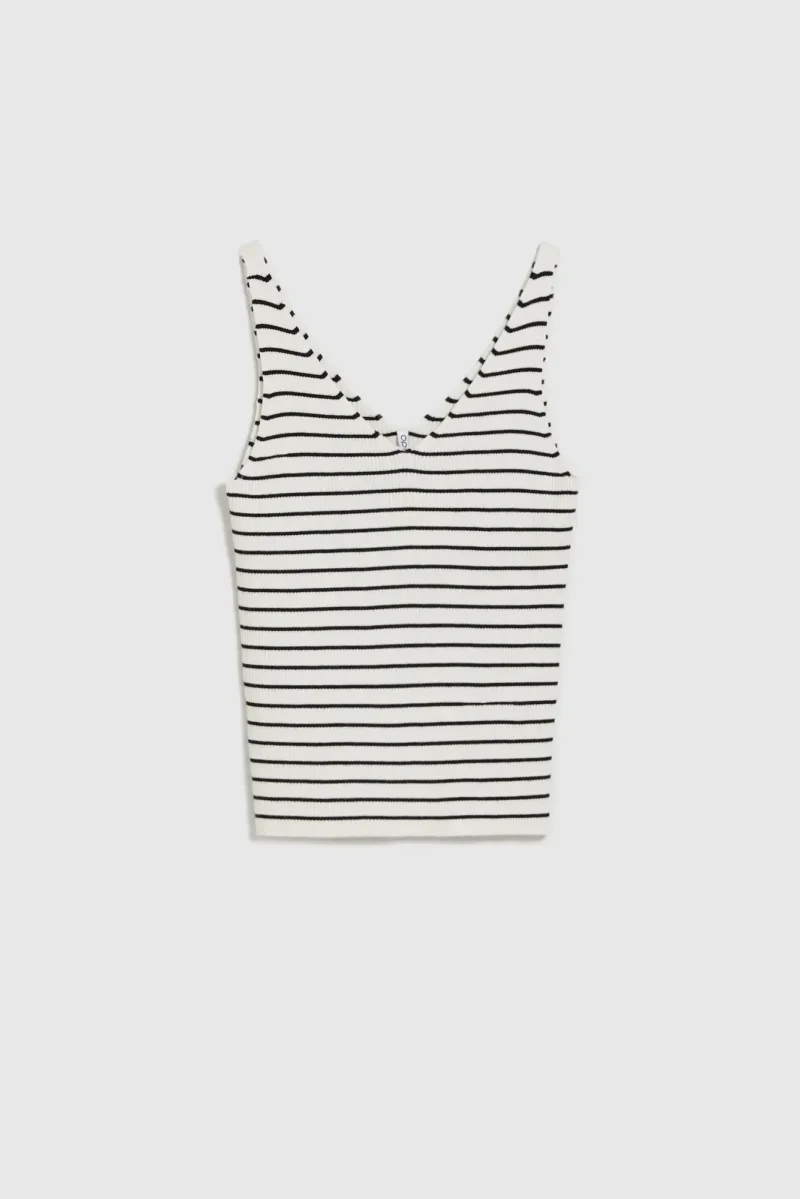 WOMEN'S TSHIRT L-TS-4715 WHITE_BLACK - Imagen 6