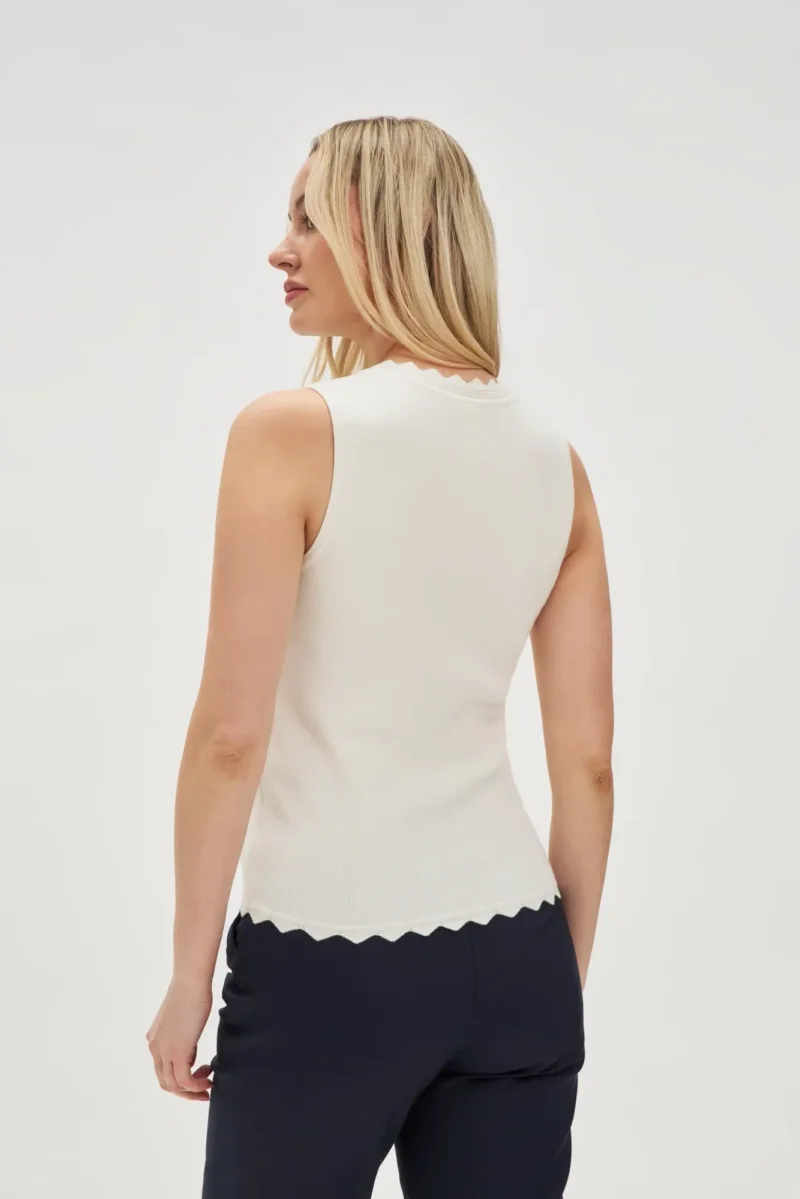 WOMEN'S TOP L-TS-4717 OFF WHITE - Imagen 3