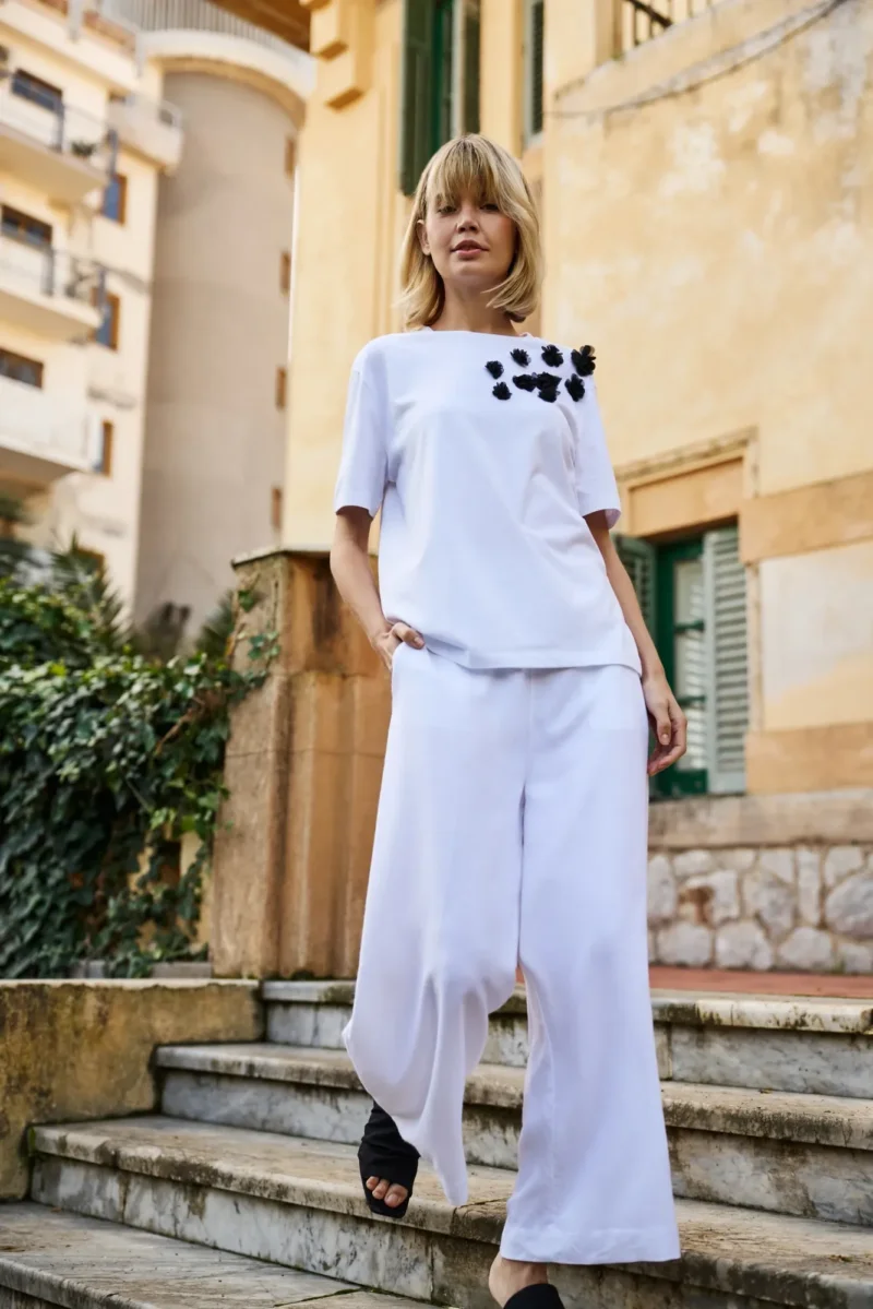WOMEN'S TSHIRT L-TS-4721 WHITE - Imagen 2