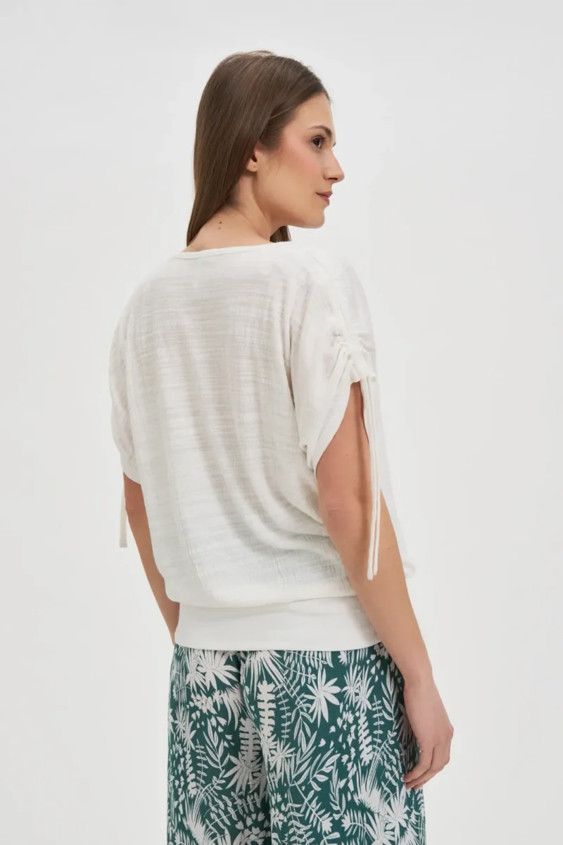 WOMEN'S TSHIRT L-TS-4722 OFF WHITE - Imagen 4