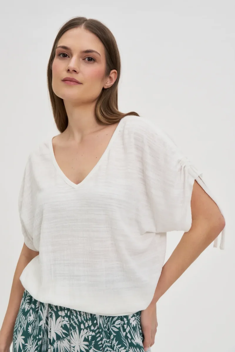 WOMEN'S TSHIRT L-TS-4722 OFF WHITE - Imagen 5