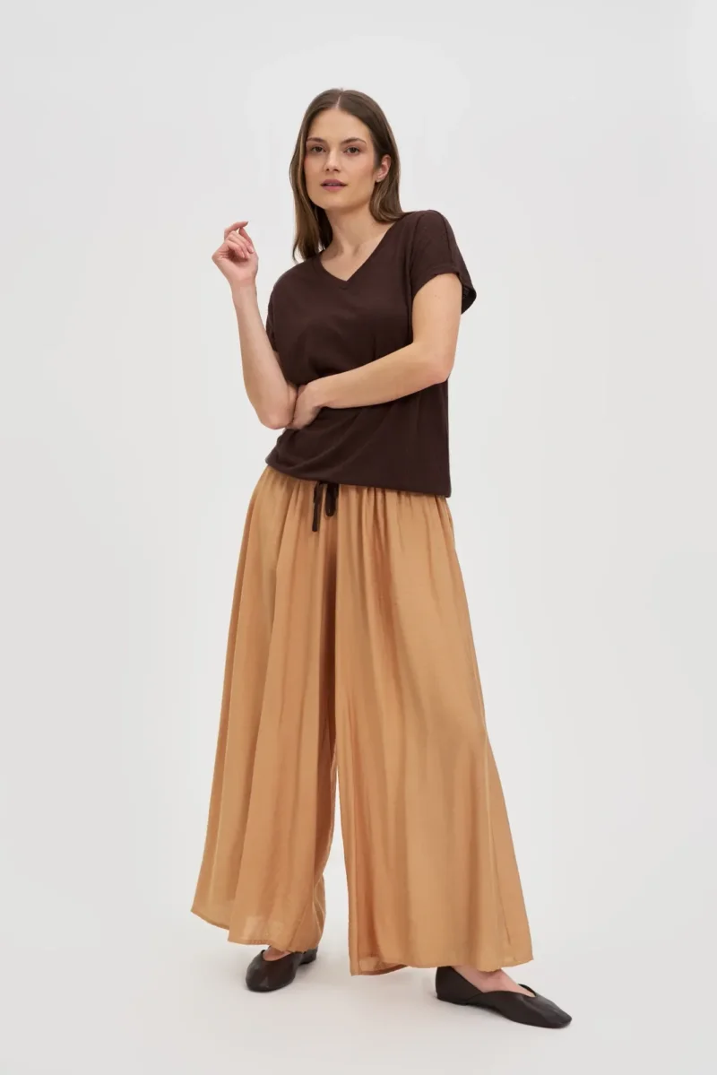 WOMEN'S TSHIRT L-TS-4723 D.BROWN - Imagen 4