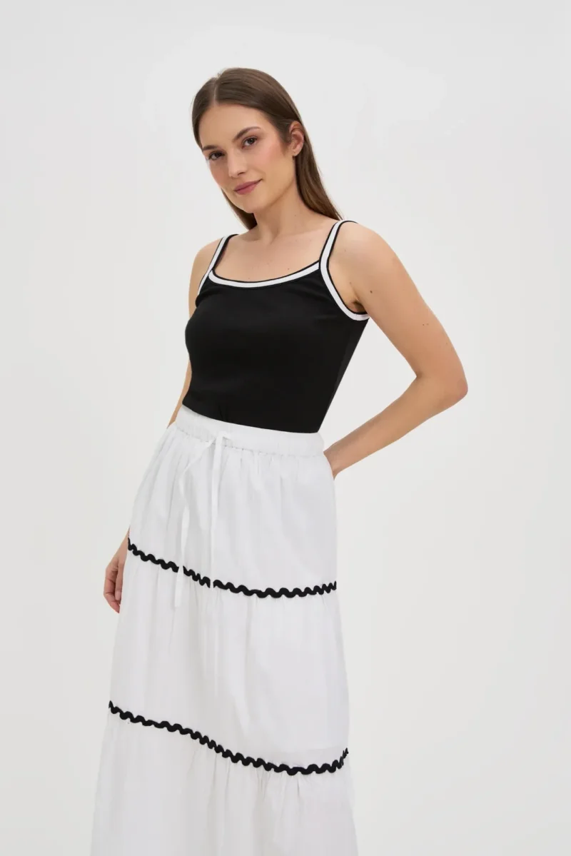 WOMEN'S TOP L-TS-4726 BLACK