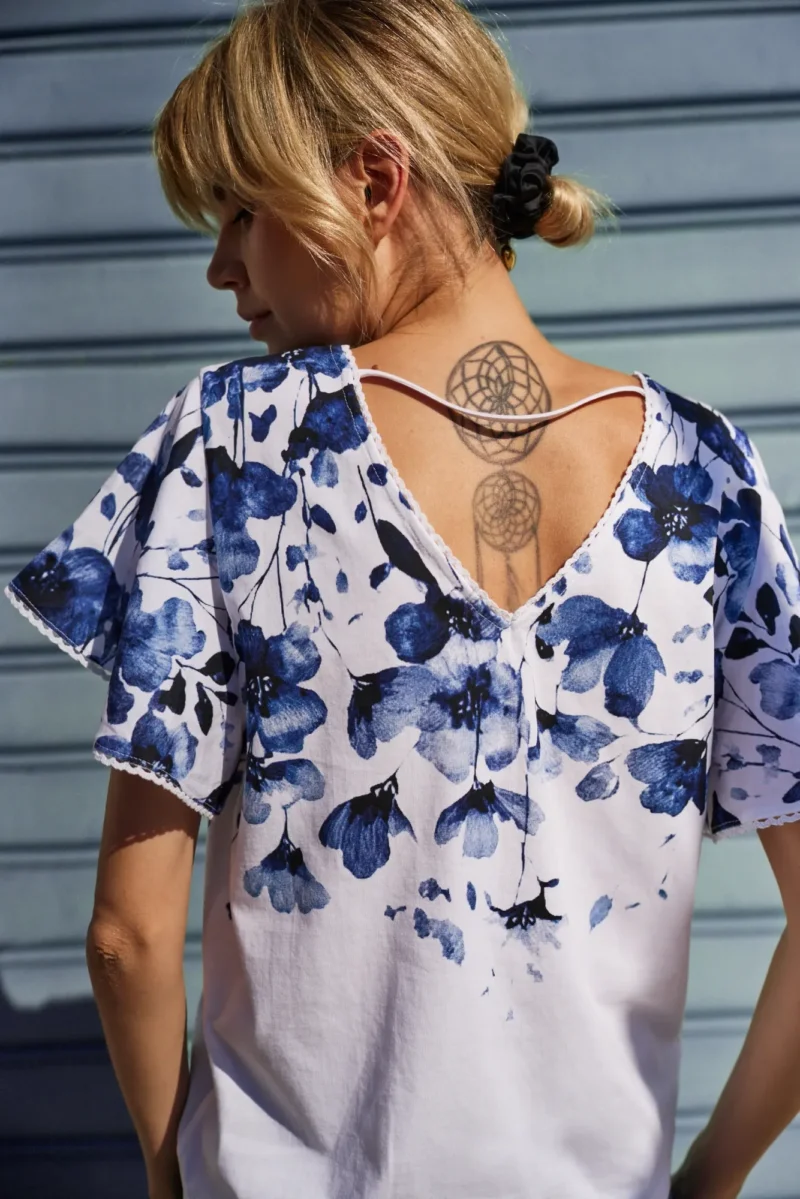 WOMEN'S TSHIRT L-TS-4729 WHITE - Imagen 5