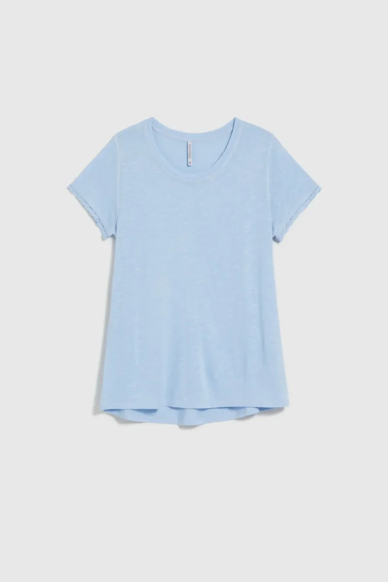 WOMEN'S T-SHIRT L-TS-4672 L.BLUE - Imagen 4