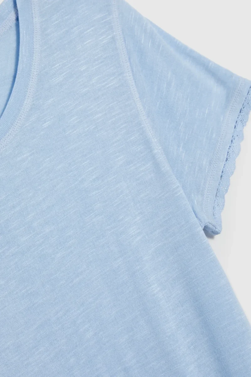 WOMEN'S T-SHIRT L-TS-4672 L.BLUE - Imagen 5
